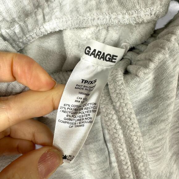 Garage Spring Gray Mix High Rise Relaxed Fleece '90s Jogger Sweatpants XS - Picture 10 of 10